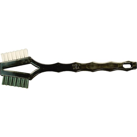Pferd ToothBrush, 2 Head, SS/Nylon, 3"x7 85063